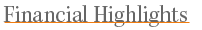 Financial Highlights